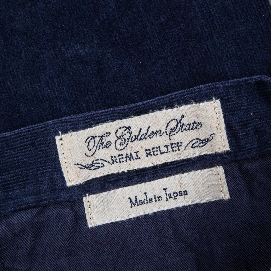 Remi Relief Corduroy stretch pants P. Navy