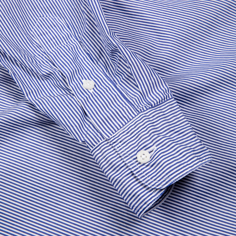 Gitman Vintage x Frans Boone Japanese woven stripe medium Blue – Frans ...
