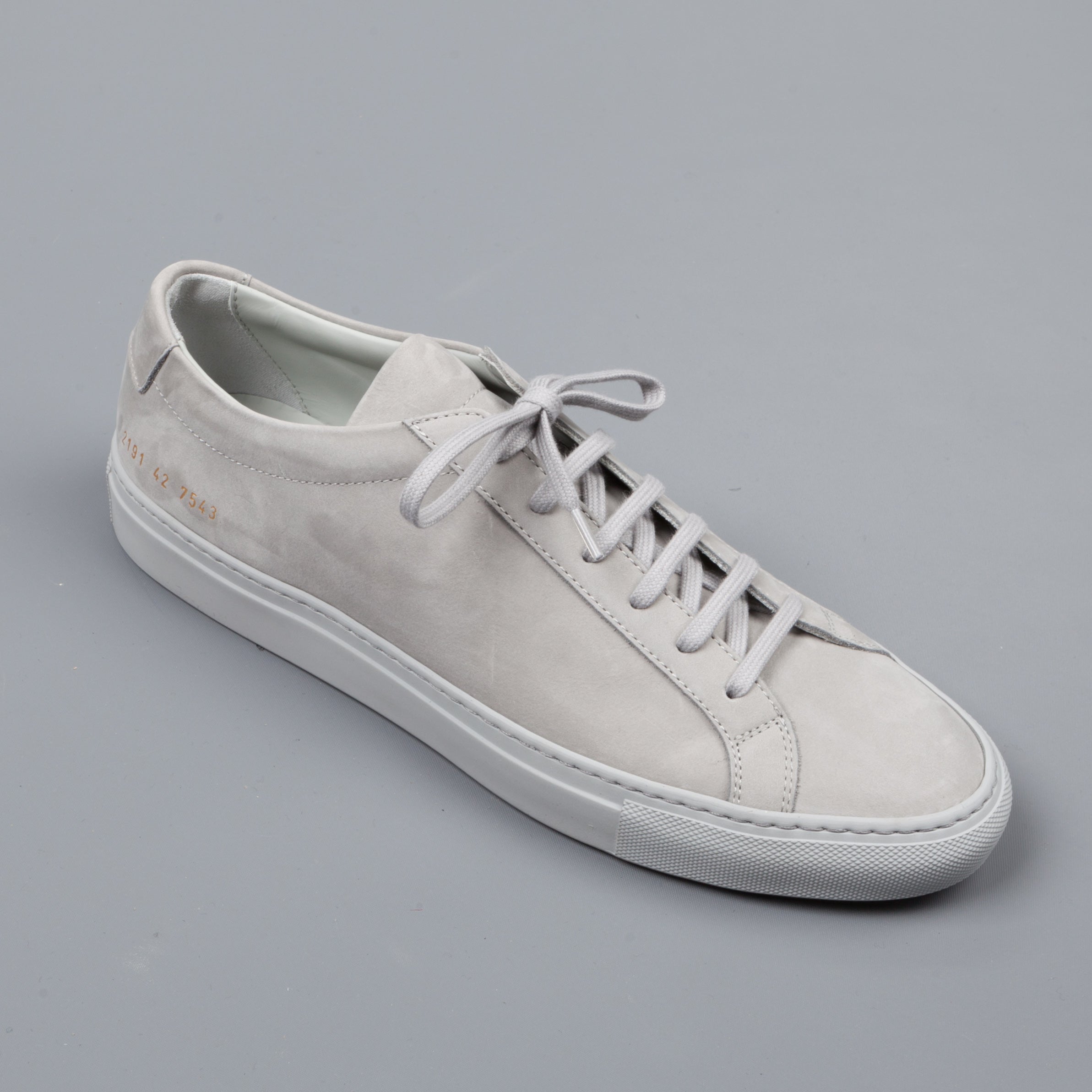 Common projects light store grey suede