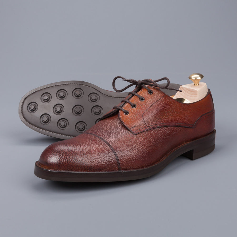 Edward Green Dundee Veldtschoen construction in Rosewood Country calf grain  leather last 58