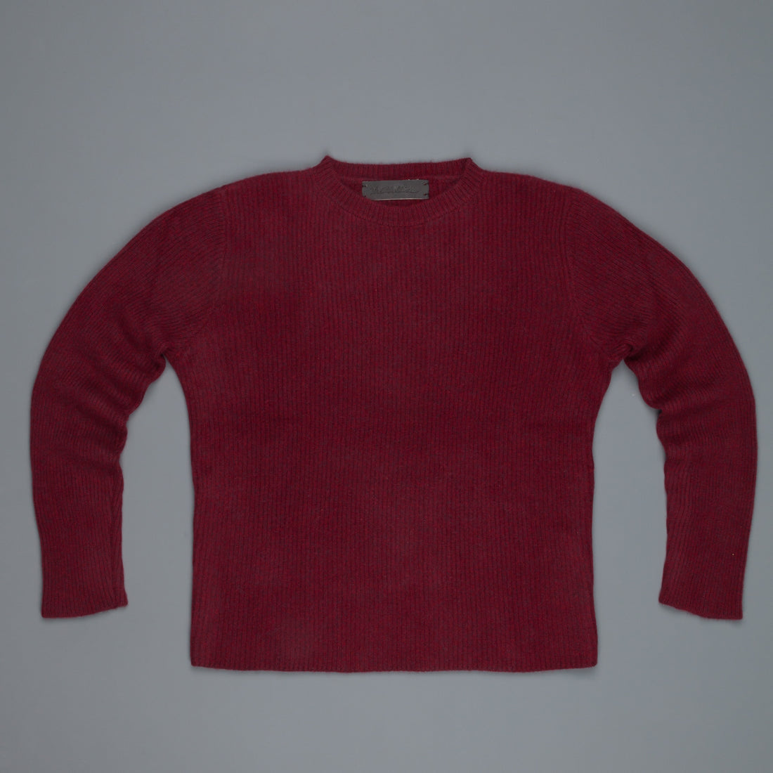 The Elder Statesman Red Intarsia Sweater