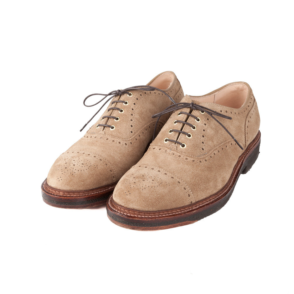 Alden x Frans Boone cap toe in tan suede on crepe sole – Frans Boone Store
