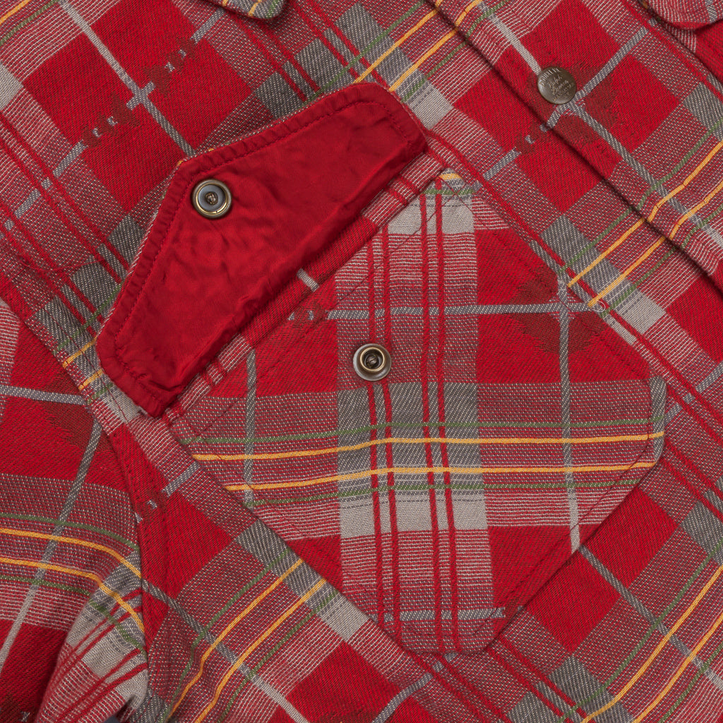 RRL Marcus Workshirt Canadian Jacquard Plaid Red Grey – Frans Boone Store