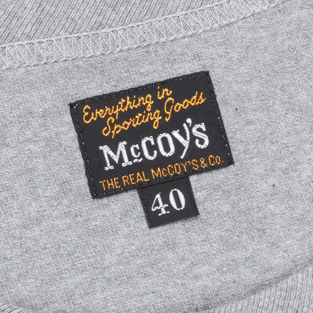 The Real McCoy´s Logo L/S Tee gray