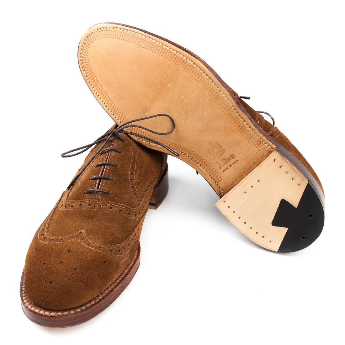 Alden x FransBoone Snuff suede wingtip oxford – Frans Boone Store