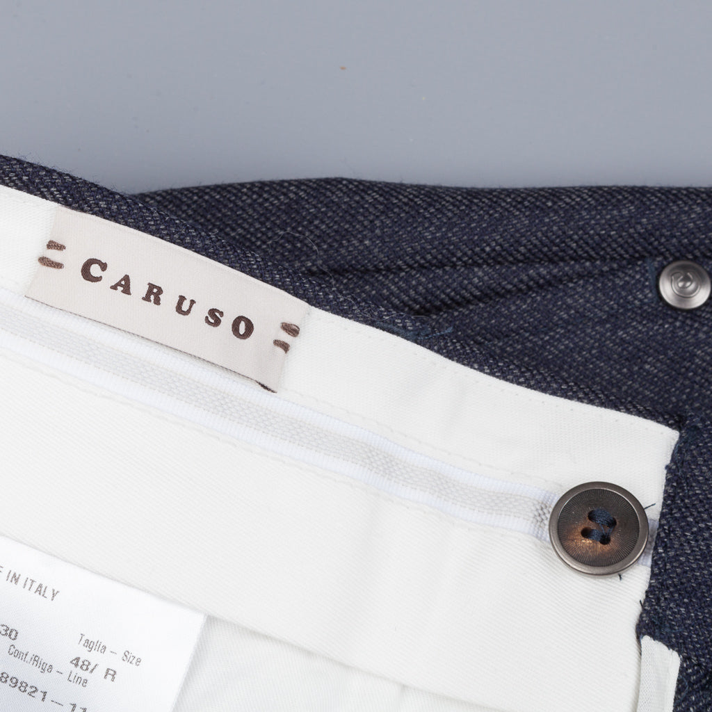 Caruso trousers Blu wool indigo