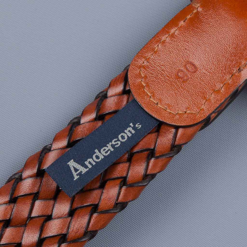 ANDERSON'S Textured-leather belt  Brown belt outfit, Tan belt outfit, Tan  outfit