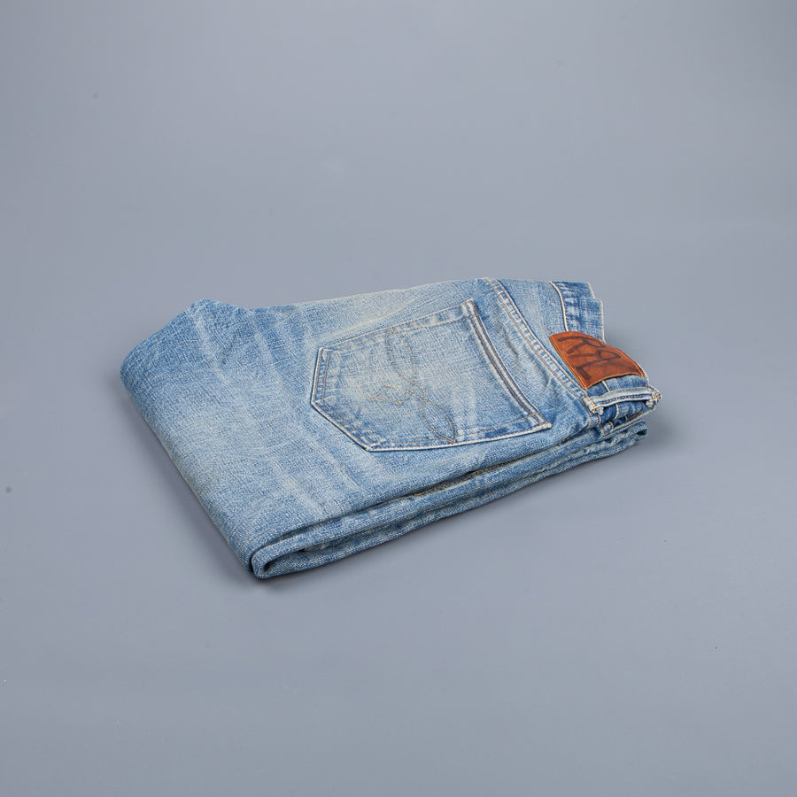 RRL Low Straight 5 pocket denims East west Stallings wash