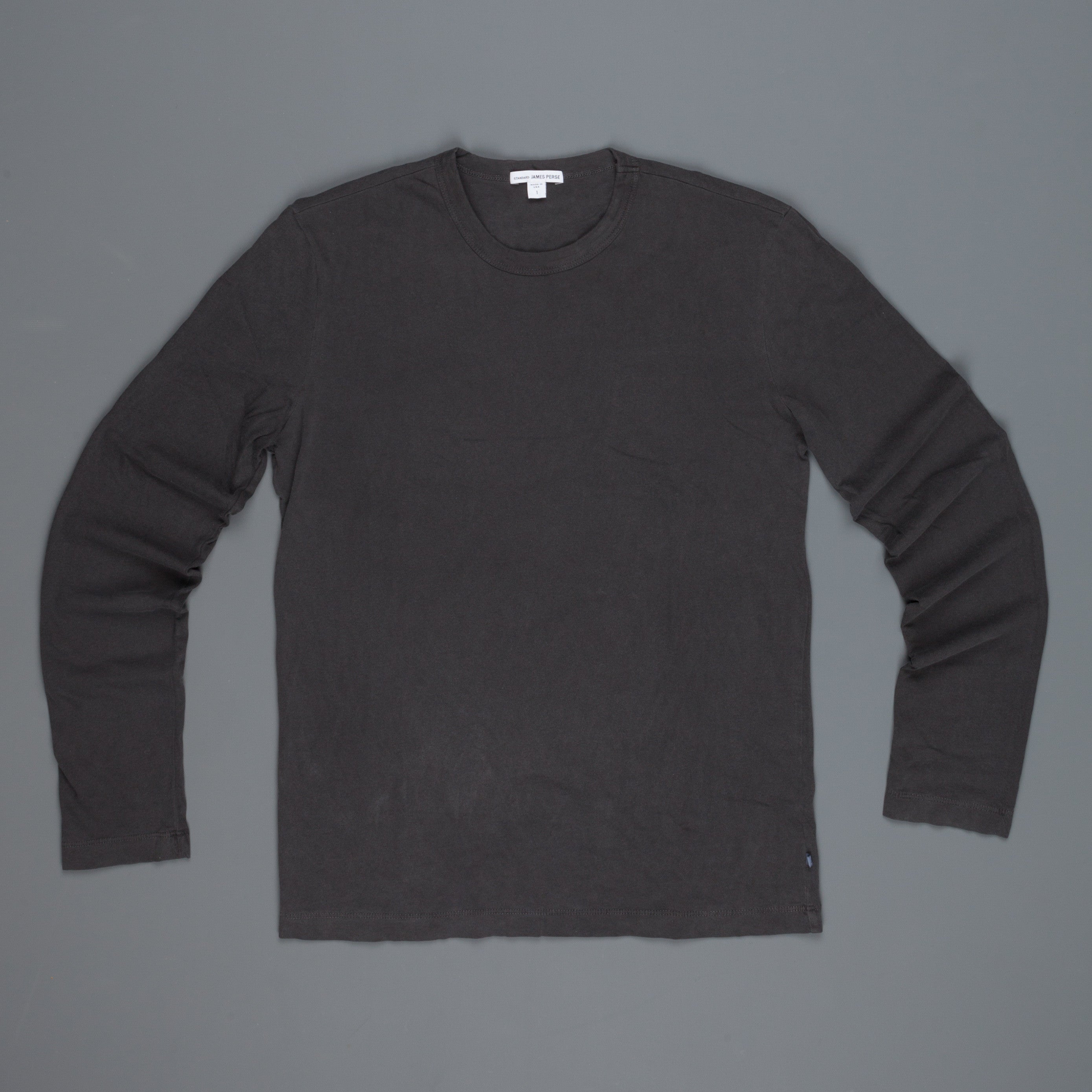 James Perse Long Sleeve Crew Neck Carbon Frans Boone Store