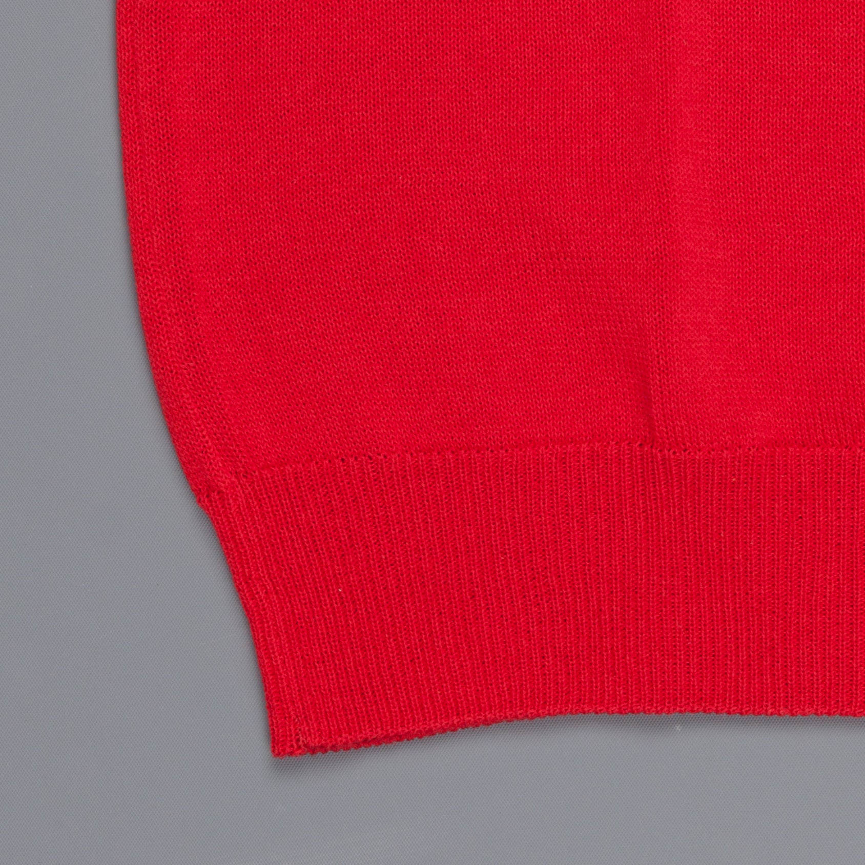 Zanone Crew neck crepe cotton sweater rosso – Frans Boone Store
