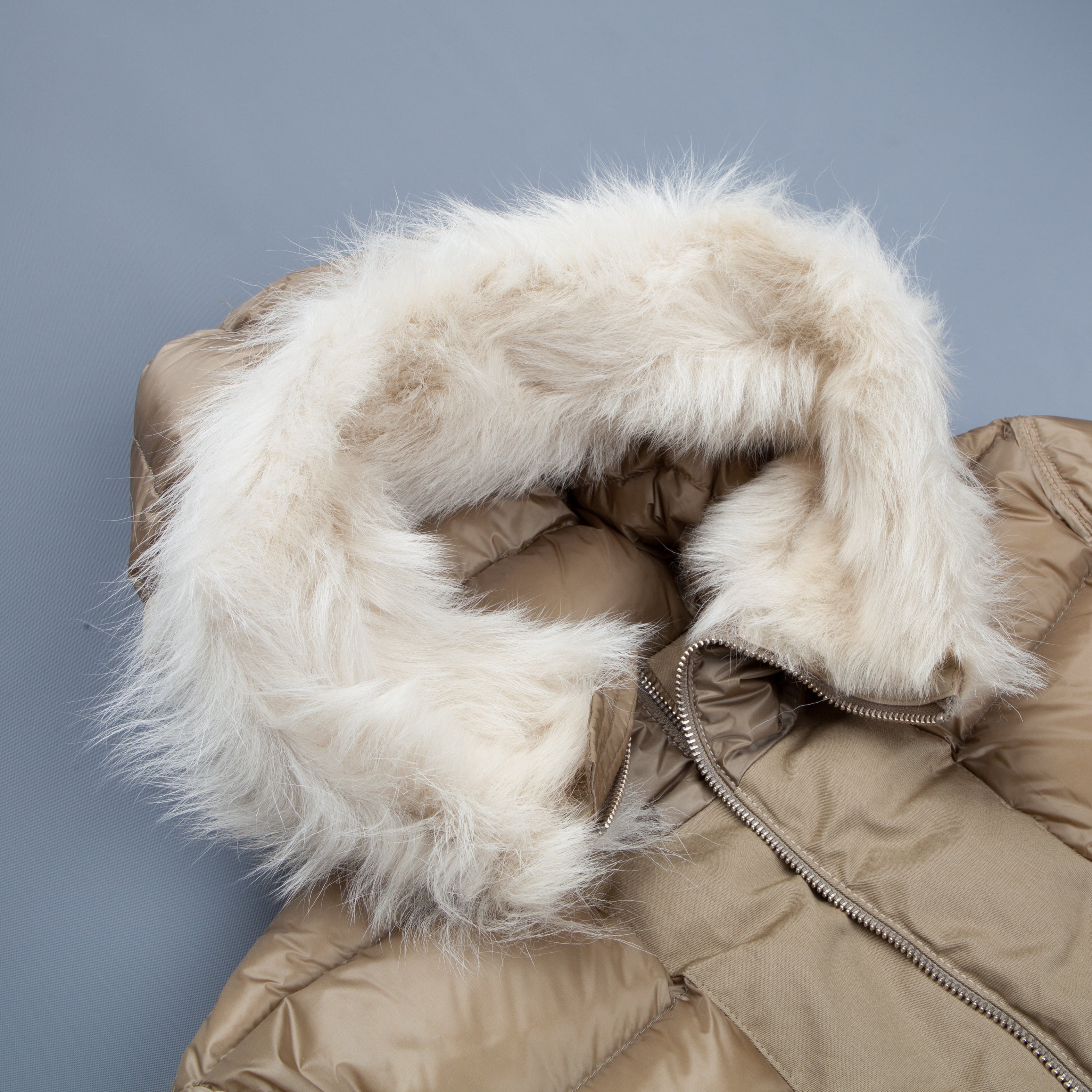 Ten C down liner shearling hooded tan – Frans Boone Store